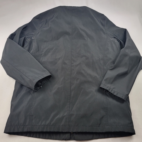 Kenneth Cole Reaction black lined utility jacket with zipper details - Picture 4 of 6